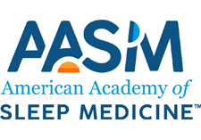 The image features a logo with text that reads ASMI at the top, followed by the acronym American Sleep Medicine Association below it, and then SLEEP MEDICINE in bold letters beneath the acronym. The logo includes a graphic element resembling a stylized tree or plant on the left side, with blue and orange colors.