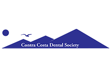 The image shows a logo with text that reads CENTRA DENTAL SOCIETY accompanied by a graphic of a mountain and a stylized tree, set against a dark background with lighter text at the bottom.