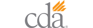 The image displays a logo with text that reads COCA in uppercase letters, accompanied by an abstract graphic element resembling a stylized letter C with a small orange detail at its center.